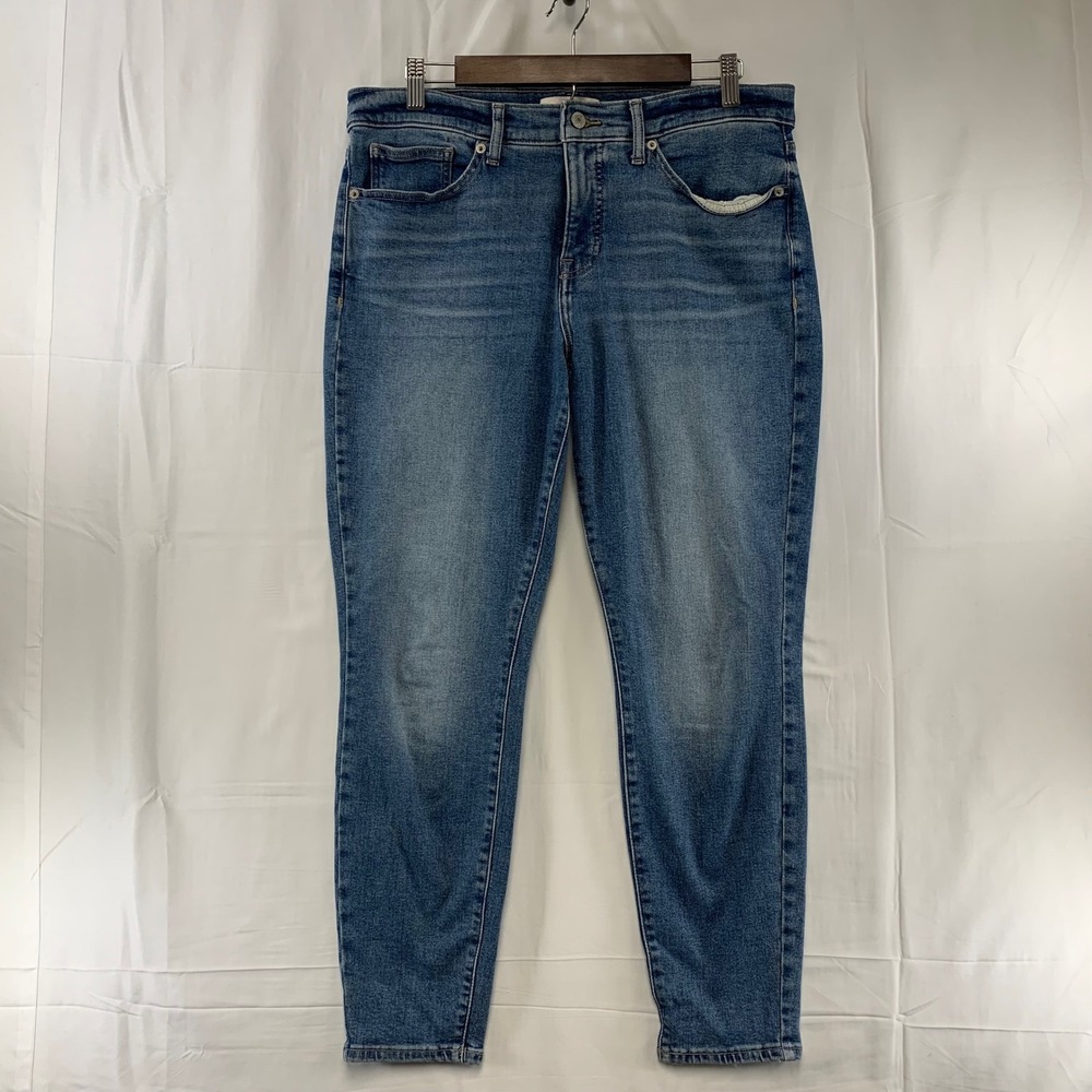 Lucky Brand Ava Mid Rise Skinny Jeans Womens 14/32 R Blue Medium Wash Denim